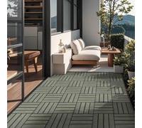 Home Deluxe Piastrelle a incastro in WPC BAVARO PREMIUM - Antiquariato 5 m²