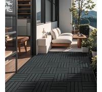 Home Deluxe Piastrelle a incastro in WPC BAVARO PREMIUM - antracite 5m²