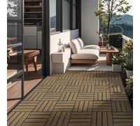 Home Deluxe Piastrelle a incastro in WPC BAVARO PREMIUM - Teak 5 m²