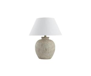 Home Deluxe Piccola lampada da tavolo effetto pietra LENE - Bianco | Lampada da tavolo, grande lampada da tavolo, lampada da tavolo rustica