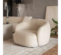 Home Deluxe Poltrona CASARA in tessuto beige - 99 x 104 x 72 cm 4058166314451