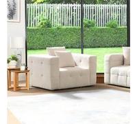 Home Deluxe Poltrona Teddy bou OMO - 132 x 92 cm Beige