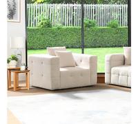 Home Deluxe Poltrona Teddy bou OMO - 132 x 92 cm Beige 4058166295880