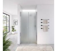 Home Deluxe Porta a battente in vetro satinato LAVEA