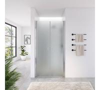 Home Deluxe Porta a battente in vetro satinato LAVEA