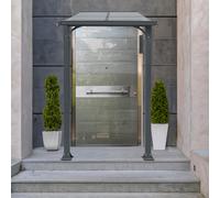 Home Deluxe Porta d'ingresso a baldacchino CUBIS S - 150 x 150 cm antracite
