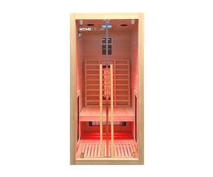 Home Deluxe sauna a infrarossi 'SONORA S' Dimensione: 90 x 90 x 190 cm, per 1 persona I cabina a infrarossi, Cabina sauna a infrarossi, Sauna per tutto il corpo, Sauna per la casa