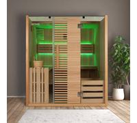 Home Deluxe Sauna tradizionale OMAHA - 180 x 150 cm per 4 persone