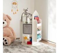 Home Deluxe Scaffale girevole per bambini JUNA - 60 x 60 cm Bianco