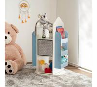 Home Deluxe Scaffale girevole per bambini JUNA - 60 x 60 cm Blu 4058166269690