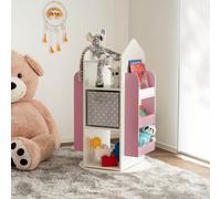 Home Deluxe Scaffale girevole per bambini JUNA - 60 x 60 cm Rosa 4058166269706