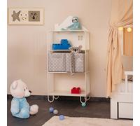Home Deluxe Scaffale magnetico in metallo per bambini TODO M - Bianco