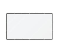 HOME DELUXE - Schermo per proiettore Lucid - Colore: bianco con bordo nero, dimensioni: 233 x 139 cm, formati: 4:3 e 16:9, diagonale: 100 pollici, nessun foro necessario, facile da piegare