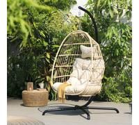 Home Deluxe Sedia pensile LOMA - 1 posto beige 4058166418364
