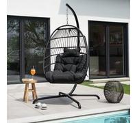 Home Deluxe Sedia pensile LOMA - 1 posto nero