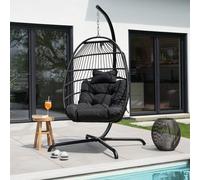 Home Deluxe Sedia pensile LOMA - 1 posto nero 4058166418371