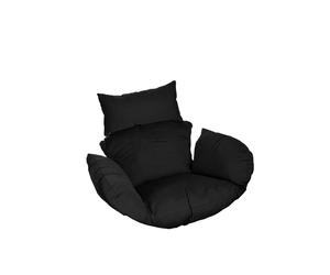 Home Deluxe Sedia sospesa in polyrattan CIELO - Nero solo cuscini 4058166267047