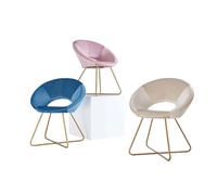 Home Deluxe - Sedie da sala da pranzo in velluto SELESA con tavolo MASEI - Rivestimento: tessuto di velluto, struttura: oro, verniciato a polvere, max. 120 kg, poltrona rotonda, sedia da cucina