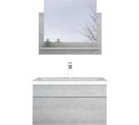 Home Deluxe Set completo di mobili da bagno WANGEROOGE M - Grigio