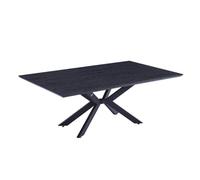 Home Deluxe - Set tavolo da pranzo AVENCIA con 4 sedie Amara Beige - Colore: Oak scuro, dimensioni: 200 x 76 x 120 cm, piede a stella, rettangolare, allungabile, tavolo da pranzo allungabile