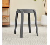 Home Deluxe Sgabello impilabile NIVO - grigio, set da 6
