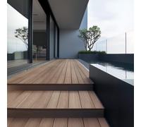 Home Deluxe Tavole per decking in WPC SAMANA PREMIUM set completo (incl. sottostruttura) - teak 20 m² 4058166310286