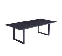 Home Deluxe - Tavolo da pranzo AVENCIA con 6 sedie IKALO Crema - Colore: Oak scuro, dimensioni: 240 x 76 x 120 cm, piede U I Gruppo da pranzo allungabile Tavolo da pranzo mobili