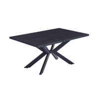 Home Deluxe Tavolo da pranzo quadrato AVENCIA con base a stella - 160 x 100 cm Rovere scuro