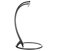 Home Deluxe Telaio per sedia sospesa TORUS in polyrattan - nero