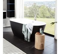 Home Deluxe Vasca da bagno autoportante CODO - 170 x 80 cm Nero 4058166102577