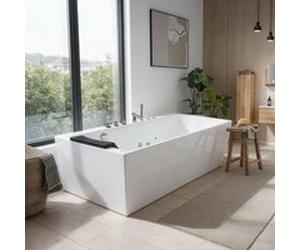 Home Deluxe Vasca idromassaggio con forma ergonomica BAKAL - Bianco