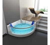 Home Deluxe Vasca idromassaggio con terapia della luce ATLANTIC L 140 x 140 cm 4260255472410