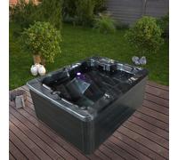 Home Deluxe Vasca idromassaggio da esterno BLACK MARBLE PURE - 210 x 160 cm per 3 persone 4058166099501