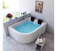 Home Deluxe Vasca idromassaggio interna per 2 persone BLUE OCEAN XL - 180 x 120 cm a sinistra 4058166007100