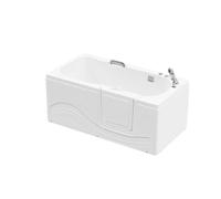 HOME DELUXE - Vasca senior con idromassaggio - VITAL M destra - dimensioni: 153 x 76 x 64 cm - comprensiva di accessori completi I vasca con sportello, vasca senior con ingresso, vasche idromassaggio