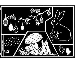 Home Design 74.807 - Finestra modello di stile di Pasqua mondo