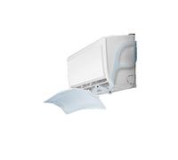 Home Design curvo del deflettore del vento per l'aria condizionata per prevenire il soffio diretto e la rifrazione multi-angolo Convertitore del vento per il condizionamento dell'aria, blu (blu)