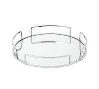 Home Details Vassoio da toeletta a specchio | Dimensioni: 33 cm di lunghezza x 33 cm di larghezza x 5,2 cm di altezza | base in vetro | ideale per cosmetici | gioielli | articoli da toeletta |