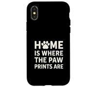 Home Dove sono le stampe di zampa. Pet Love. Custodia per iPhone X/XS