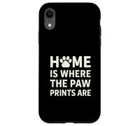 Home Dove sono le stampe di zampa. Pet Love. Custodia per iPhone XR