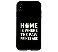 Home Dove sono le stampe di zampa. Pet Love. Custodia per iPhone XS Max