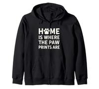Home Dove sono le stampe di zampa. Pet Love. Felpa con Cappuccio