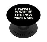 Home Dove sono le stampe di zampa. Pet Love. PopSockets PopGrip Adesivo