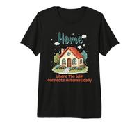 Home Dove WiFi Si connette automaticamente Cute House Maglietta Premium