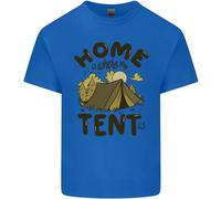 Home È Dove Si Trova La Mia Tenda Maglietta Divertente In Cotone Uomo