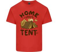 Home È Dove Si Trova La Mia Tenda Maglietta Divertente In Cotone Uomo