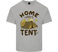 Home È Dove Si Trova La Mia Tenda Maglietta Divertente In Cotone Uomo