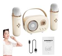 Home Entertainment Speaker, Portable Karaoke Mic, Rechargeable, Karaoke Mic with Charging Cable, Karaoke Speaker for Parties,