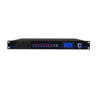 Home Equalizzatore audio stereo - Visualizzazione del livello di frequenza in tempo reale, uscita di potenza a 8 vie, interruttore orario avanti e indietro per trasmissione