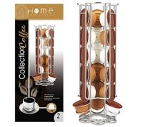 Home Equipement 50926 - Torre portaoggetti in Acciaio Inox per cialde Dolce Gusto